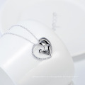 "Сердце матери" День Матери и ребенка Кулон s925 стерлингового серебра ожерелье ювелирные изделия